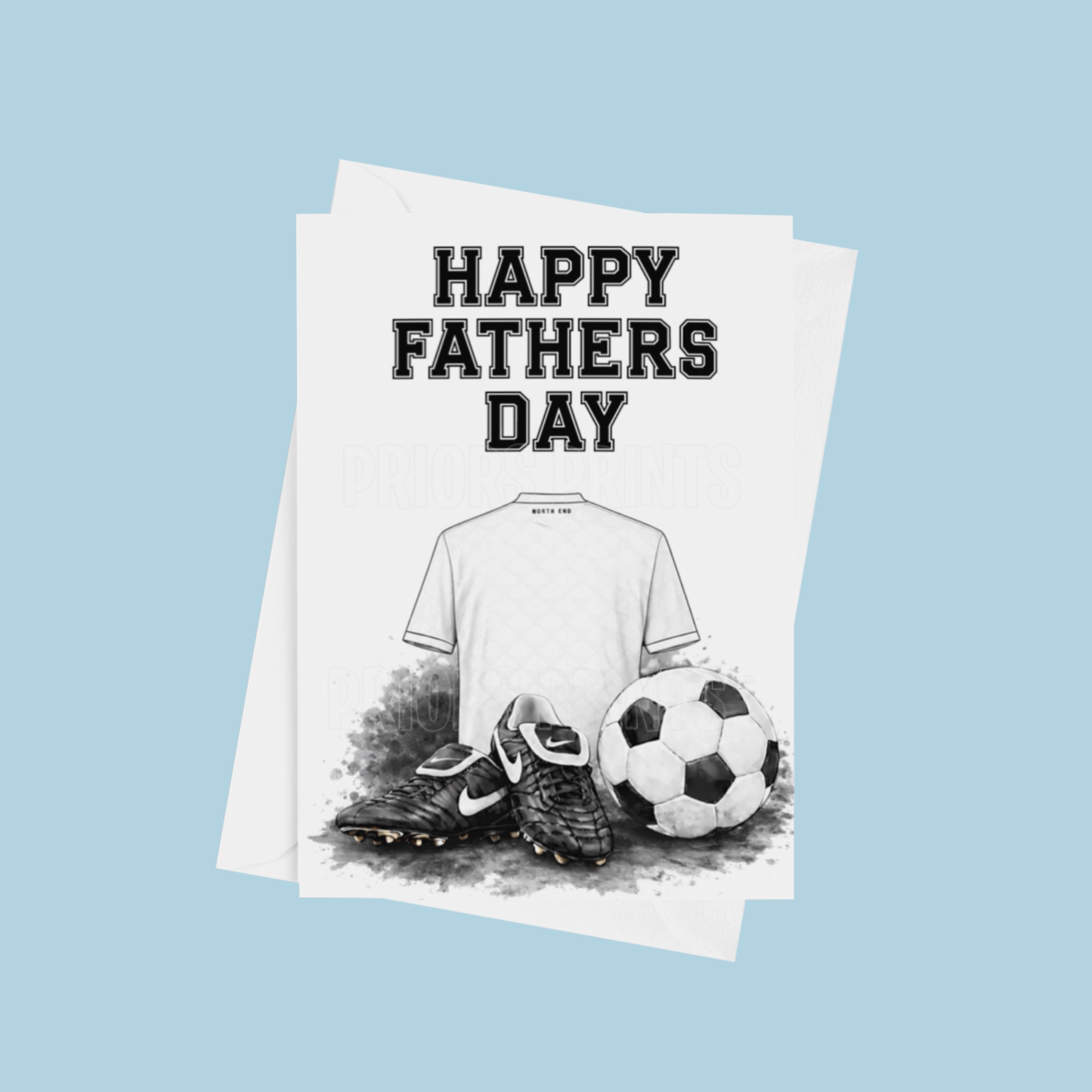 Football Shirts Happy Fathers Day Card