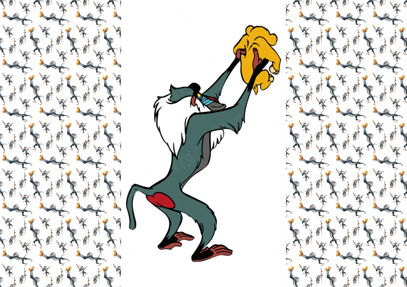 Lion King Chocolate Bar Wrapper- Plain (No Text)