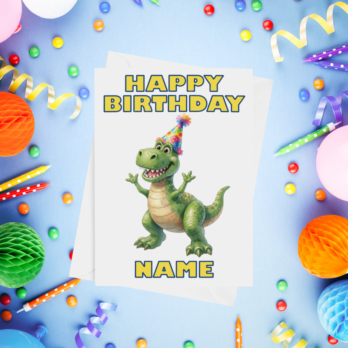 Personalised Buzz Lightyear or Rex Birthday Cards- Toy Story