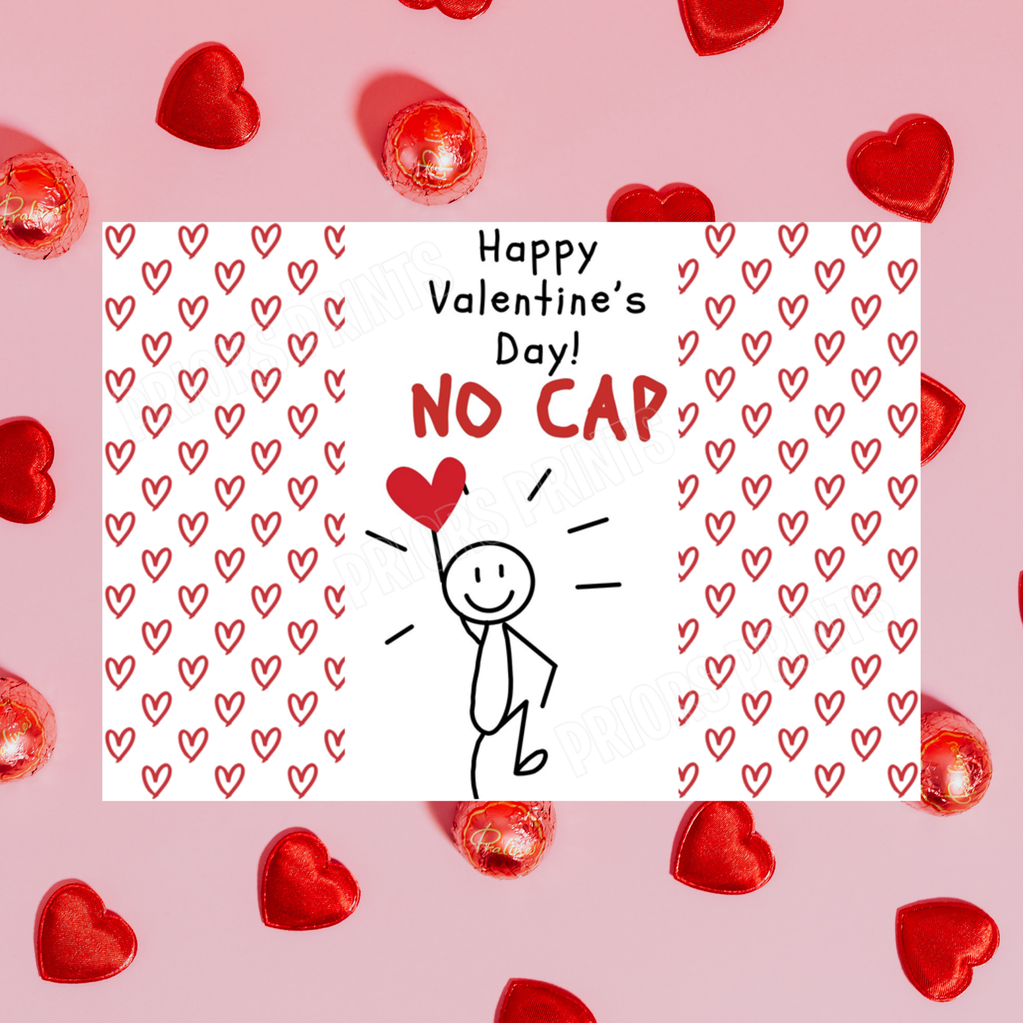 Funny Valentines Day Chocolate Bar Wrapper