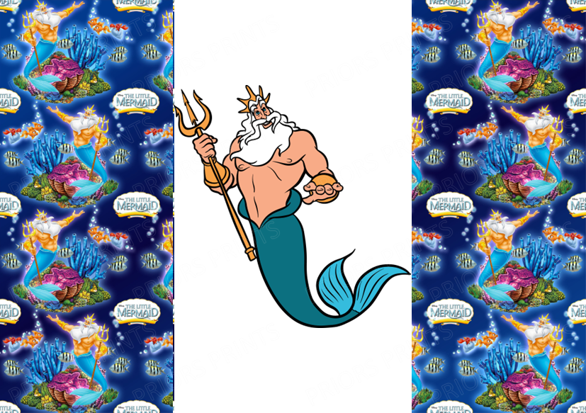 Little Mermaid Chocolate Bar Wrapper- Plain (No Text)