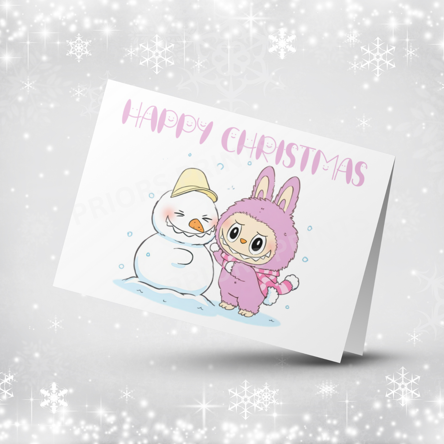 Labubu Christmas Card