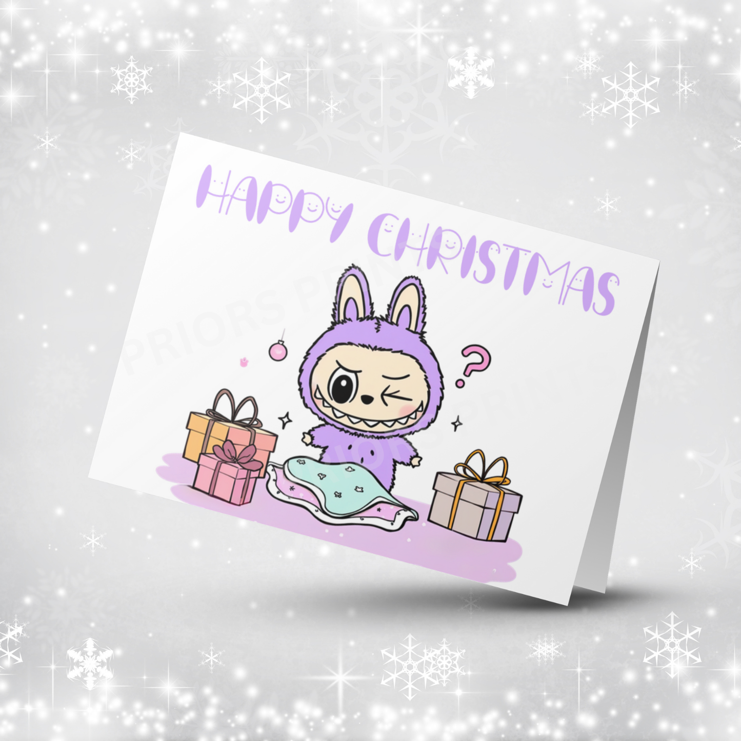 Labubu Christmas Card
