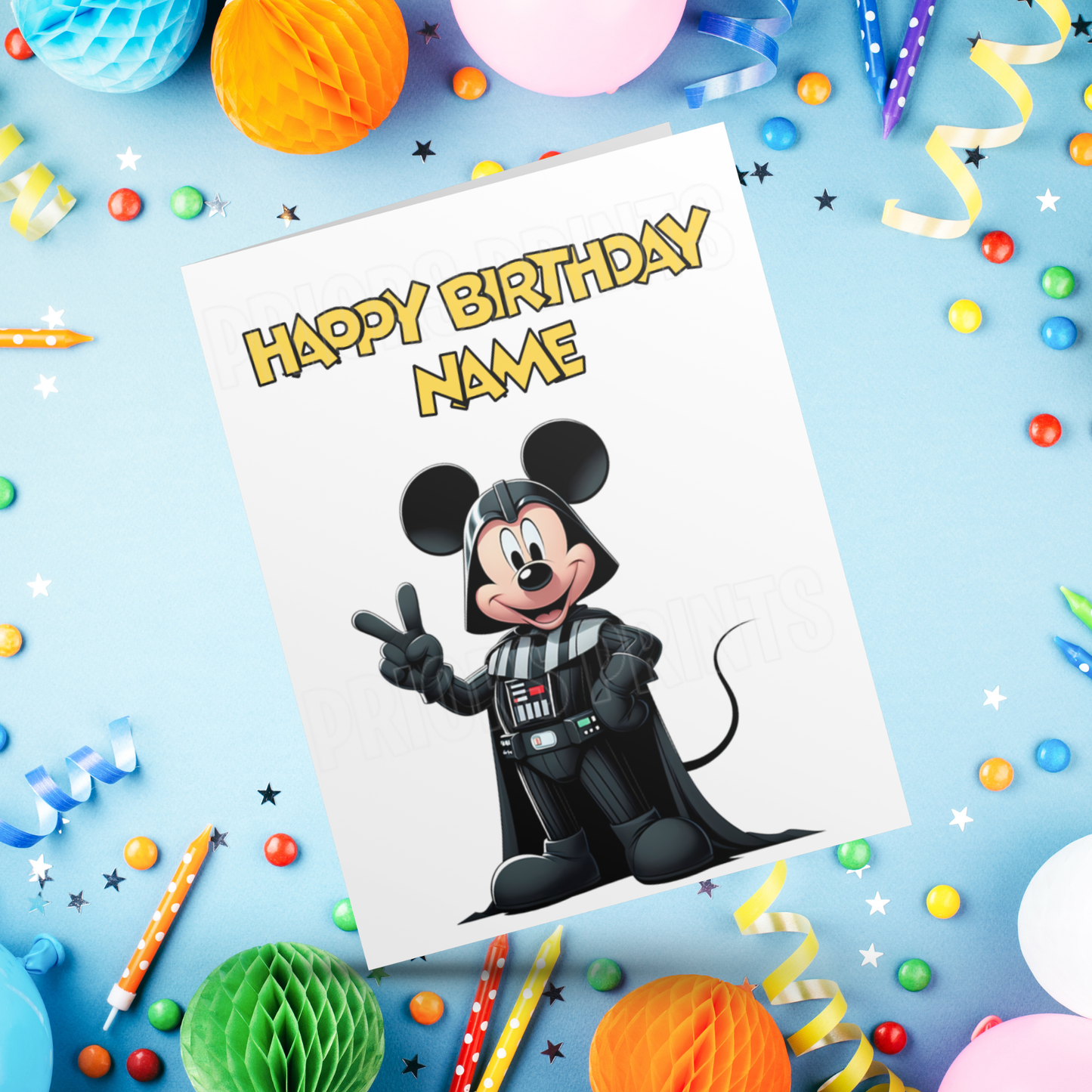 Mickey Mouse as Superhero Personalised Birthday Card I Marvel I Superheros