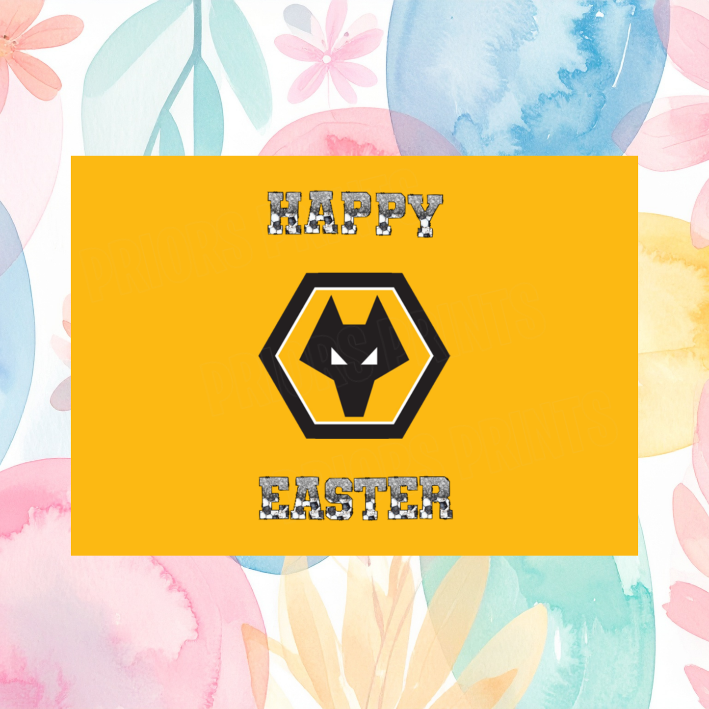 Football Teams Easter Chocolate Bar Wrapper