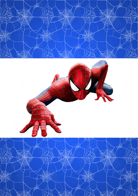 Spiderman Chocolate Bar Wrapper- Plain (No Text)