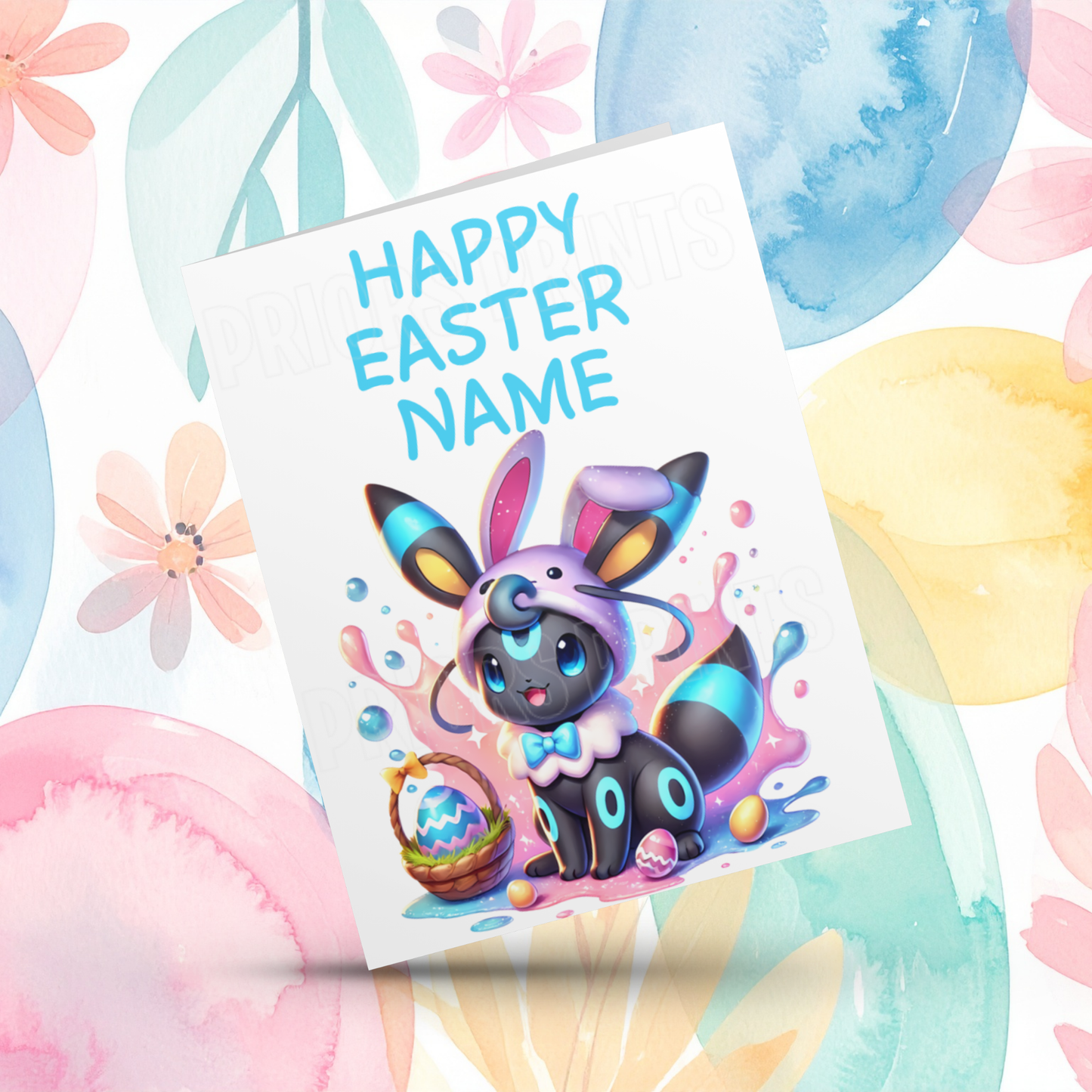 Pokemon Personalised Easter Card