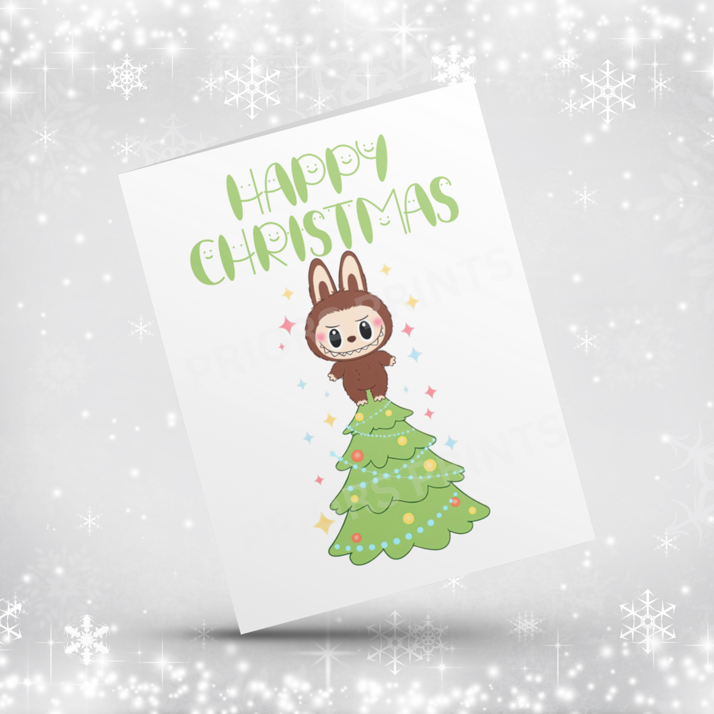 Labubu Christmas Card