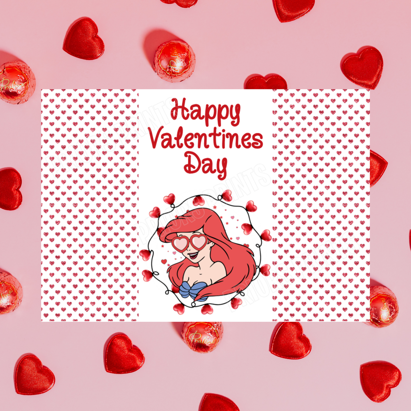 Disney Character Personalised Valentines Day Chocolate Bar Wrappers 3 I Lilo and Stitch I Beauty & The Beast I Tinkerbell I Aristocats I Sleeping Beauty Angel