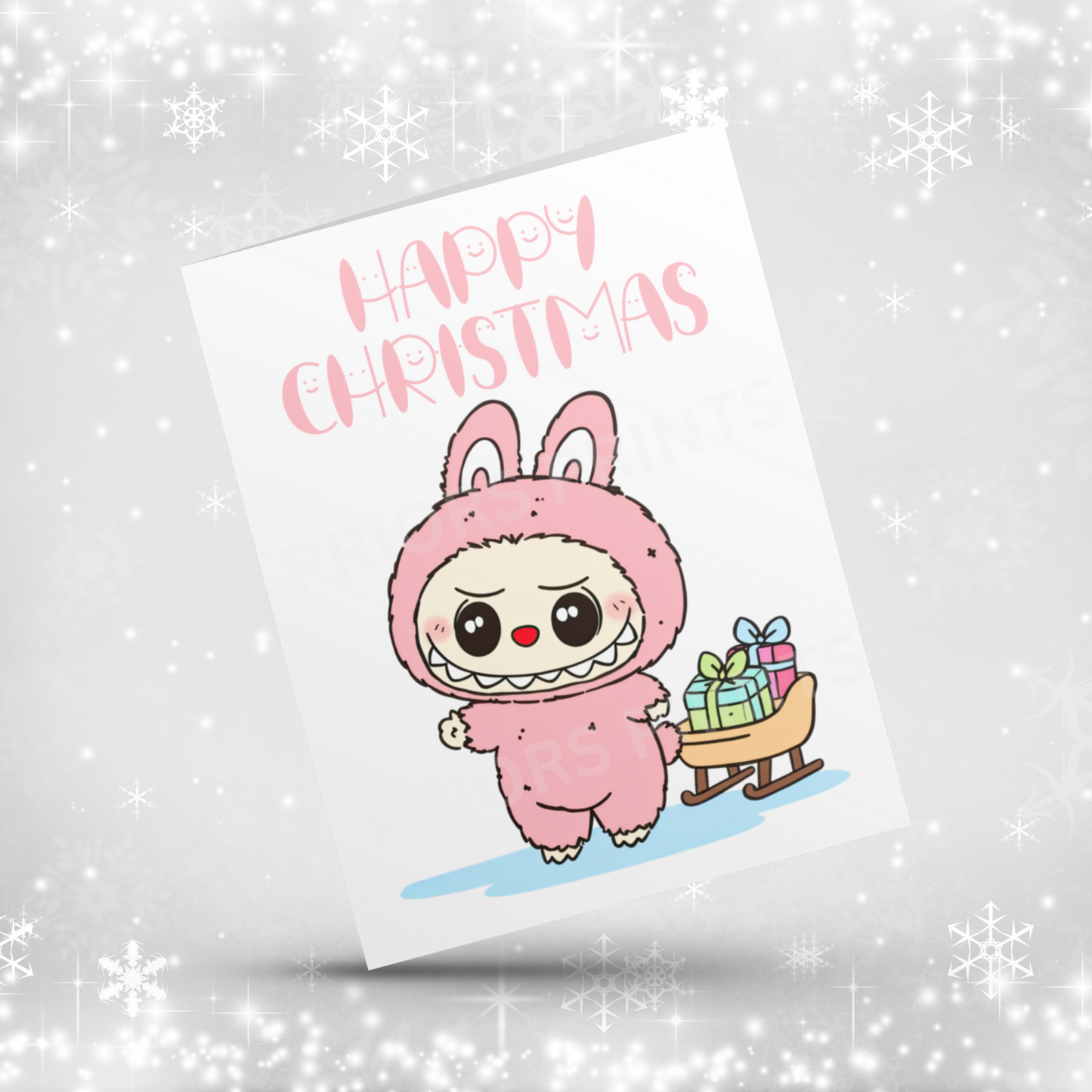 Labubu Christmas Card