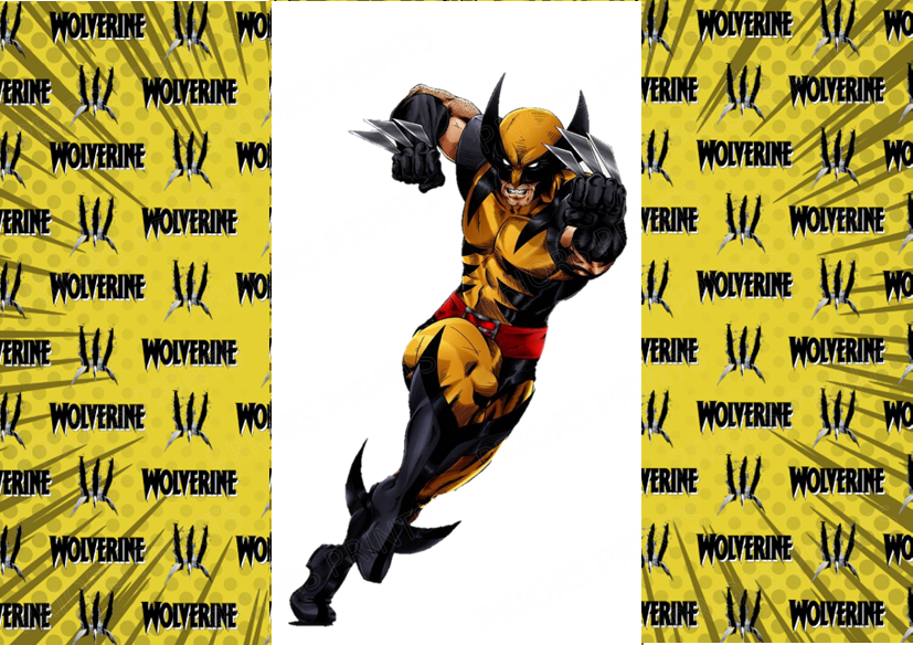 Wolverine Chocolate Bar Wrapper- Plain (No Text)