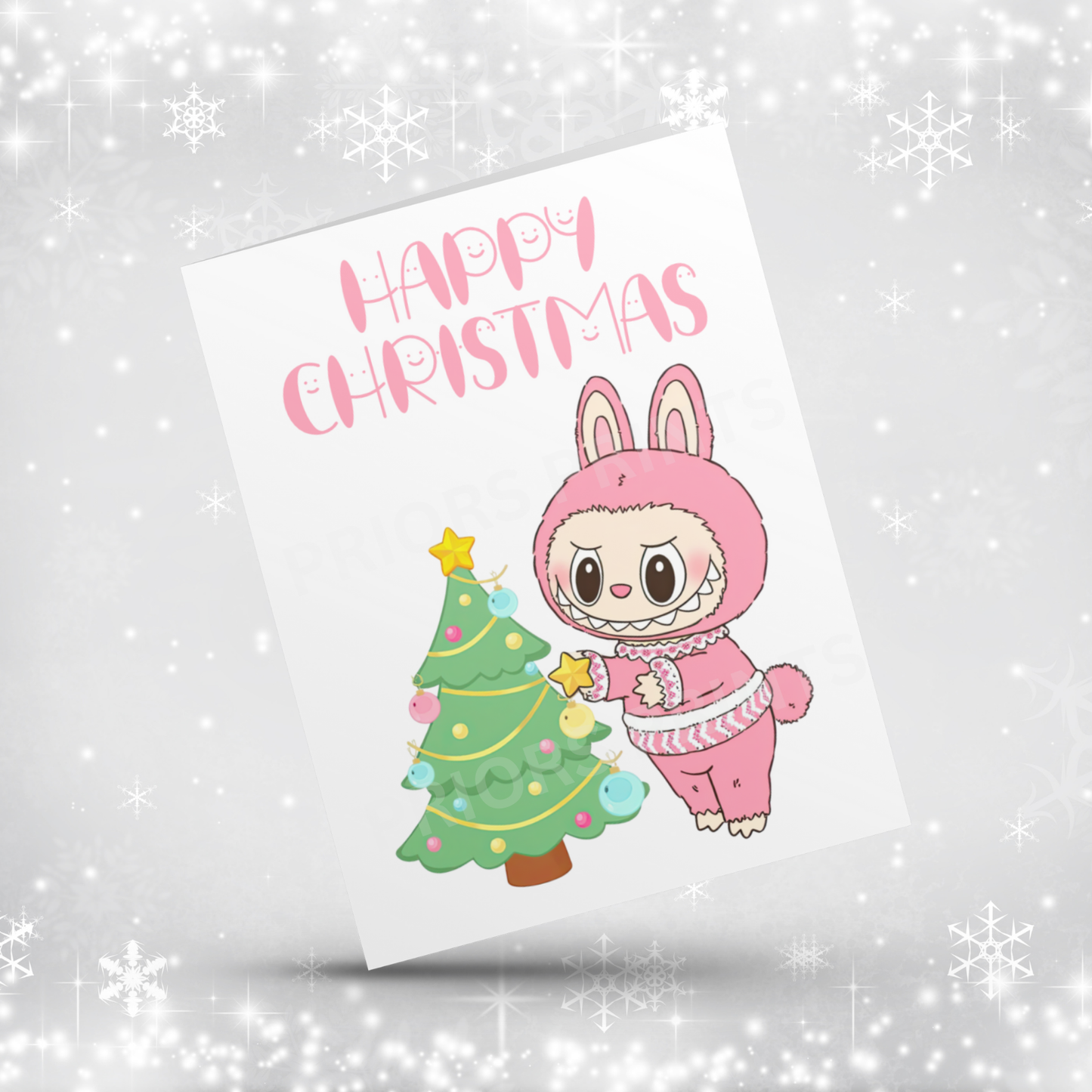 Labubu Christmas Card
