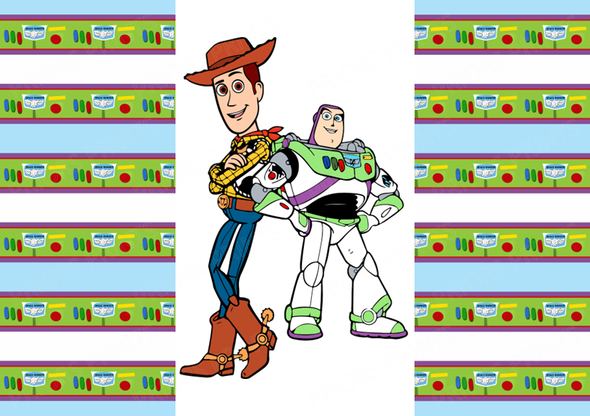 Toy Story Chocolate Bar Wrapper- Plain (No Text)