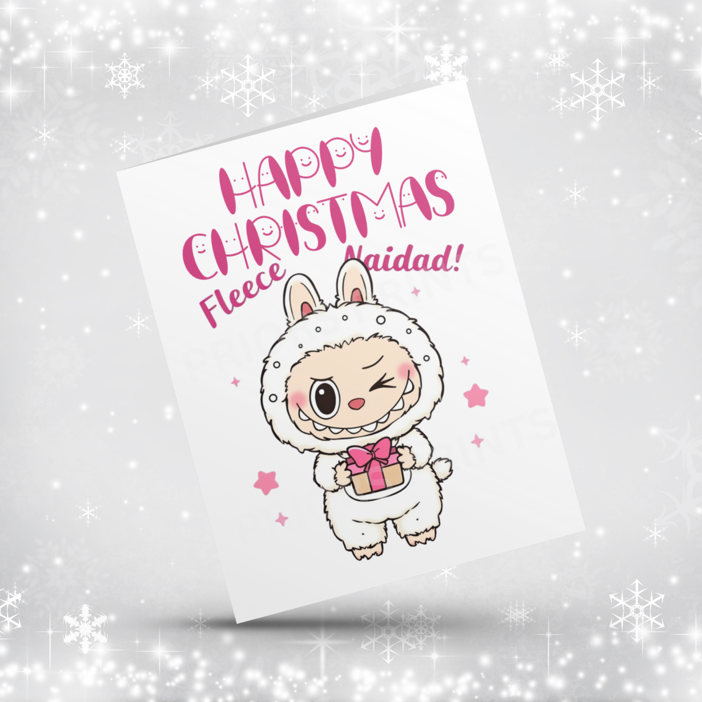 Labubu Christmas Card