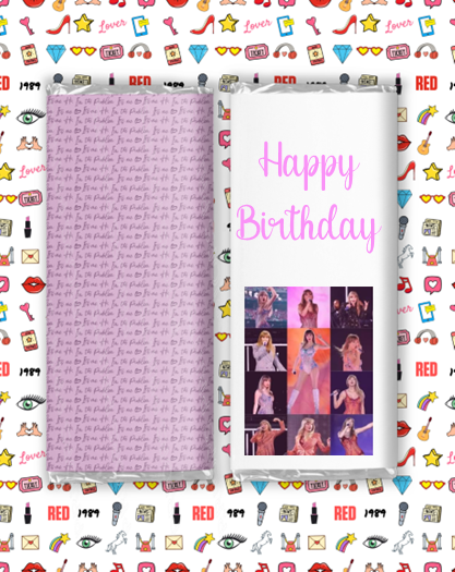 Taylor Swift 1 Chocolate Bar Wrapper