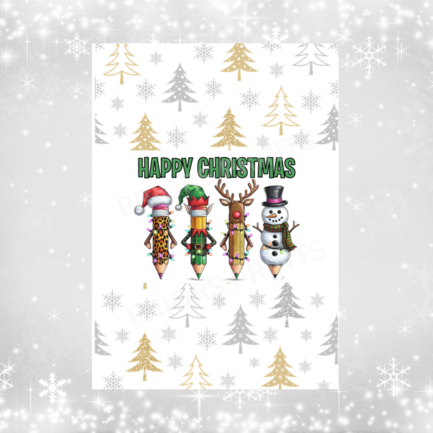 Teacher Christmas Chocolate Bar Wrapper
