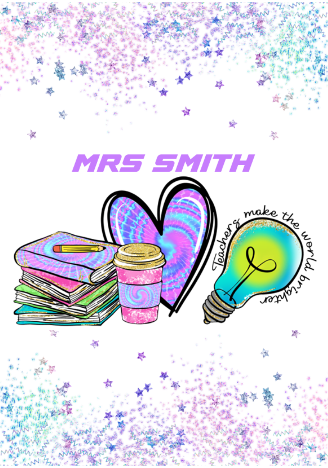 Personalised Teacher Chocolate Bar Wrapper- with space to add Name