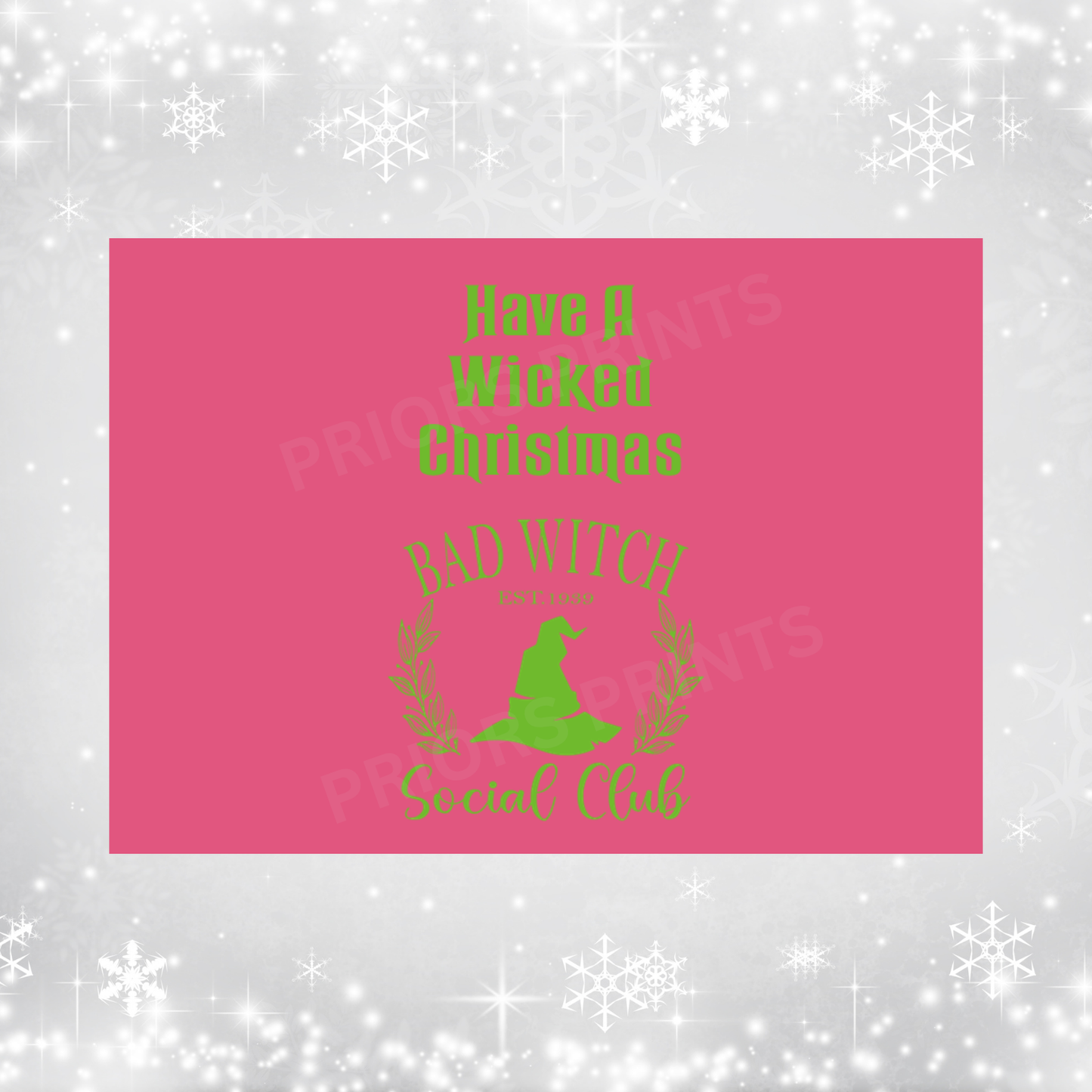 Wicked Christmas Chocolate Bar Wrapper