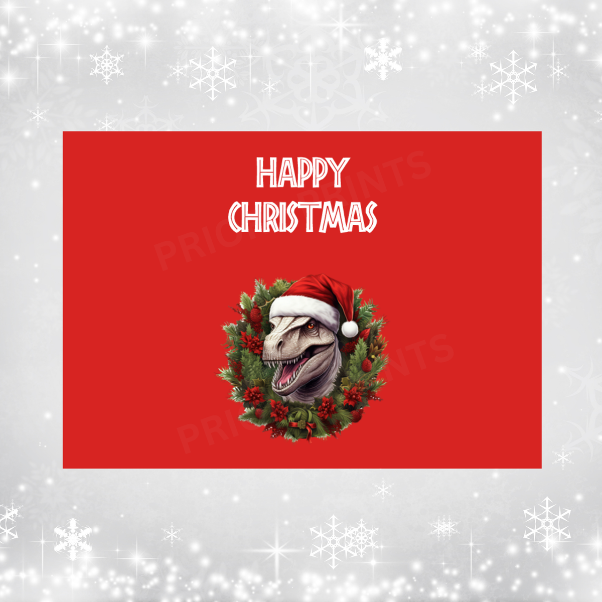 Jurassic Park Christmas Chocolate Bar Wrapper