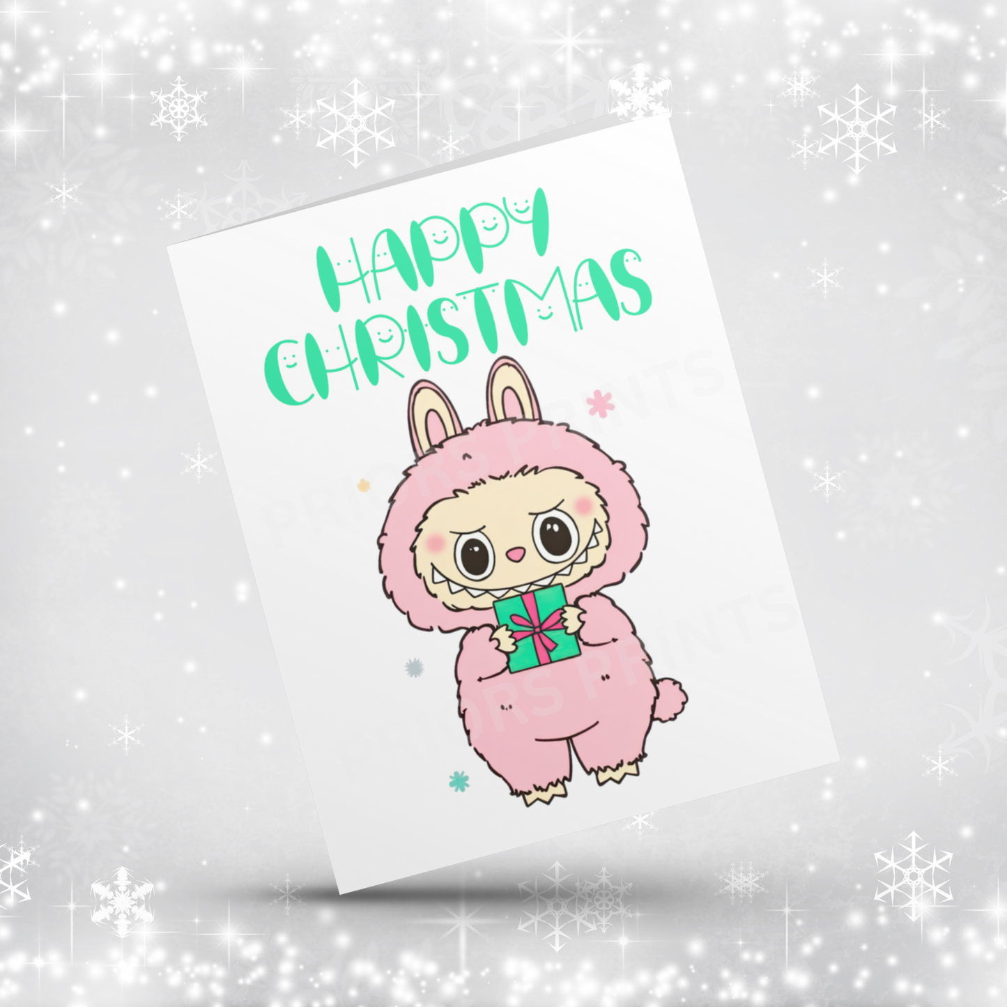 Labubu Christmas Card