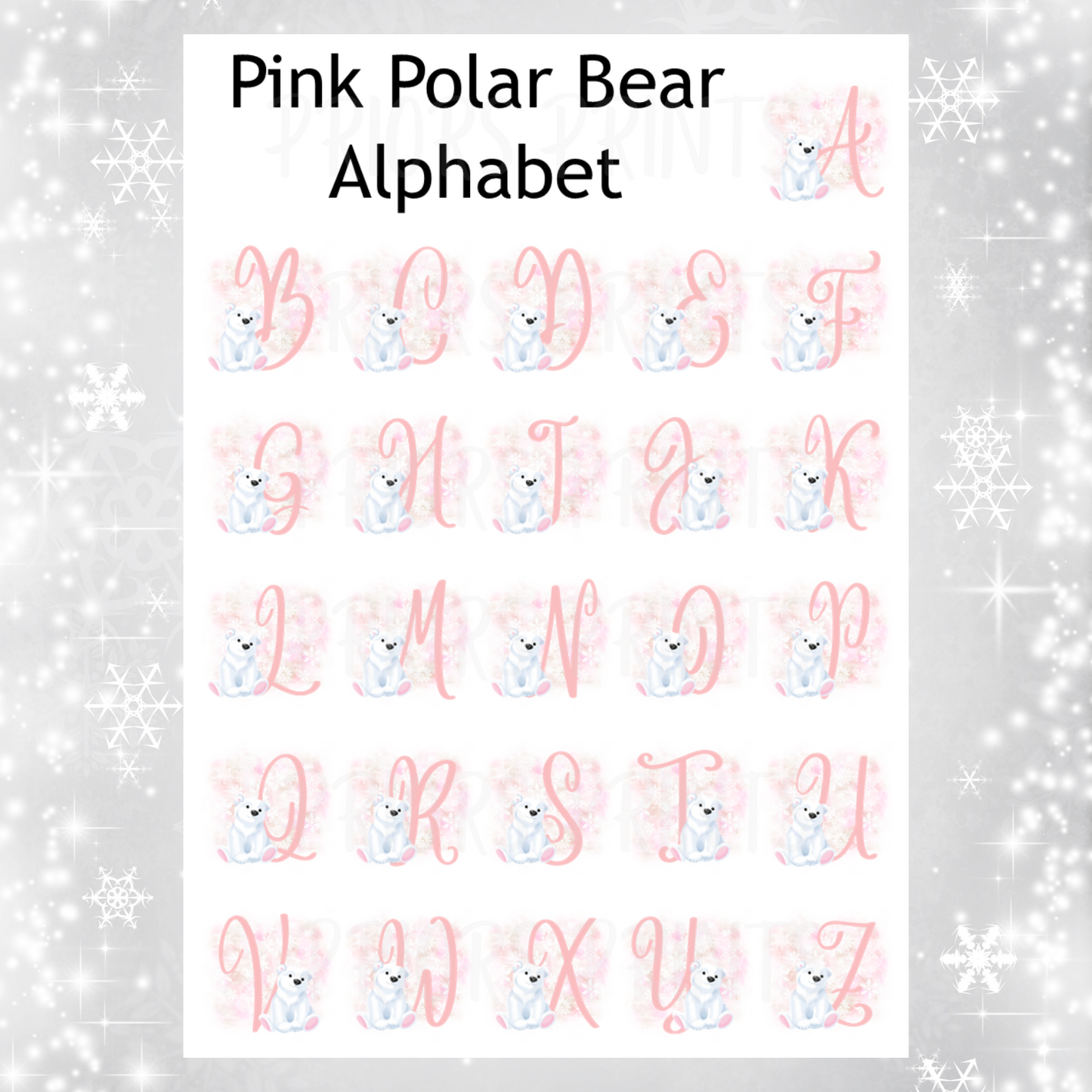 Personalised Polar Bear Christmas Chocolate Bar Wrapper
