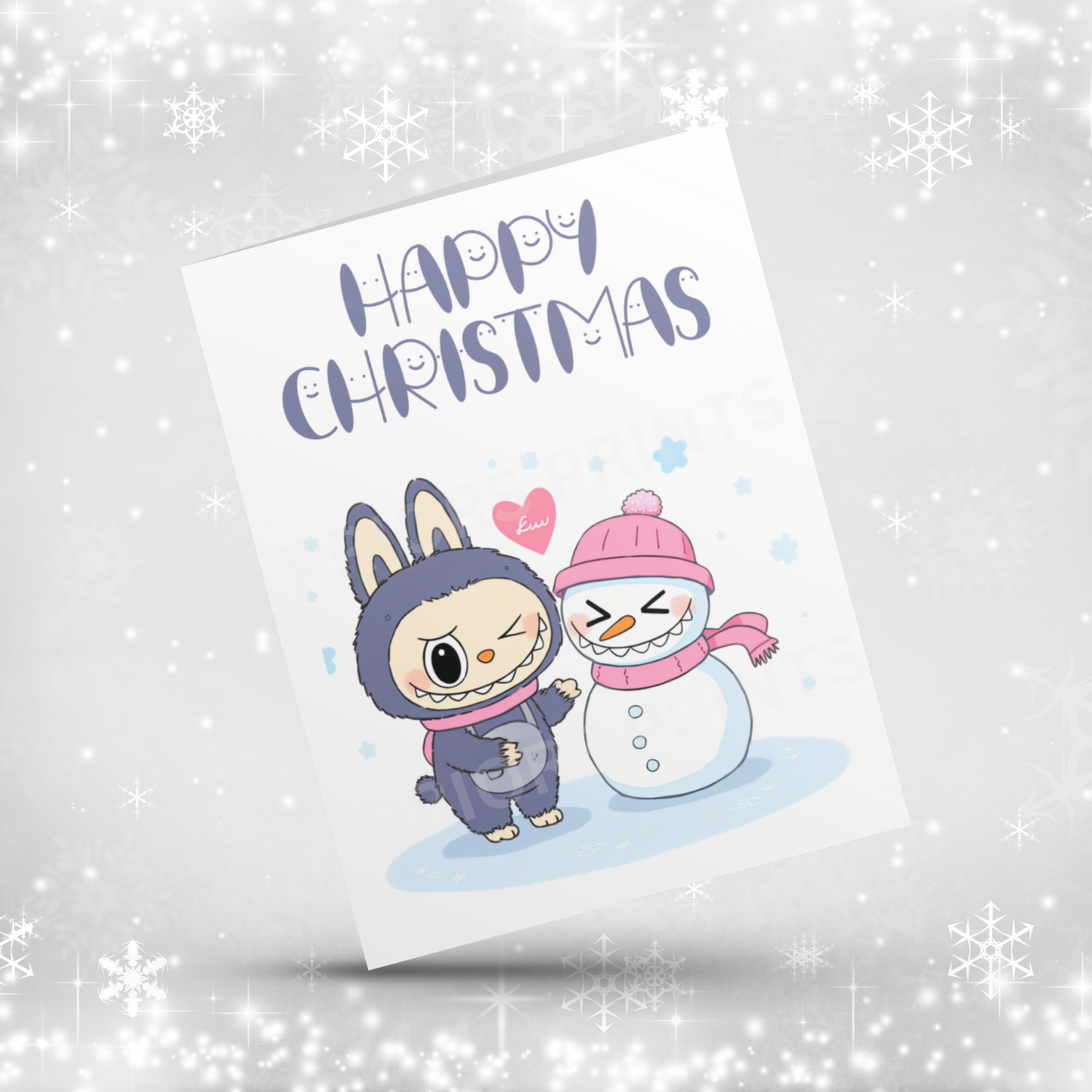 Labubu Christmas Card