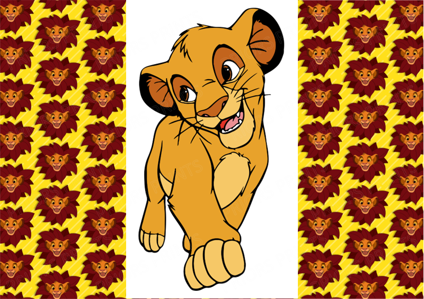 Lion King Chocolate Bar Wrapper- Plain (No Text)