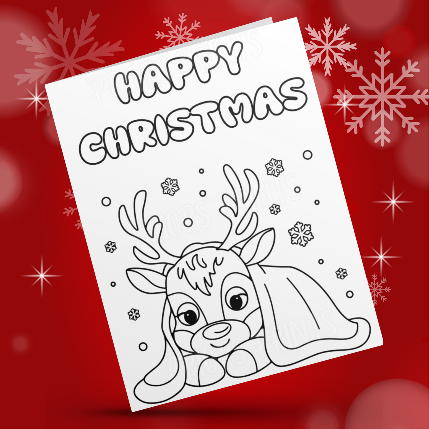 Colour Your Own Christmas Card