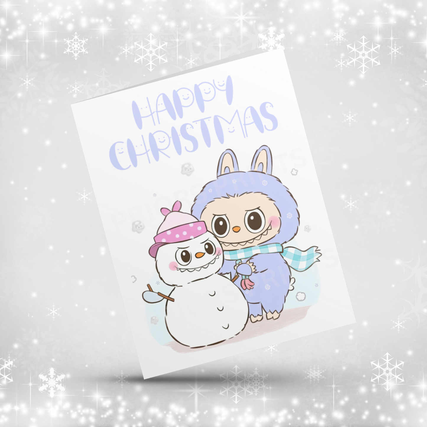 Labubu Christmas Card