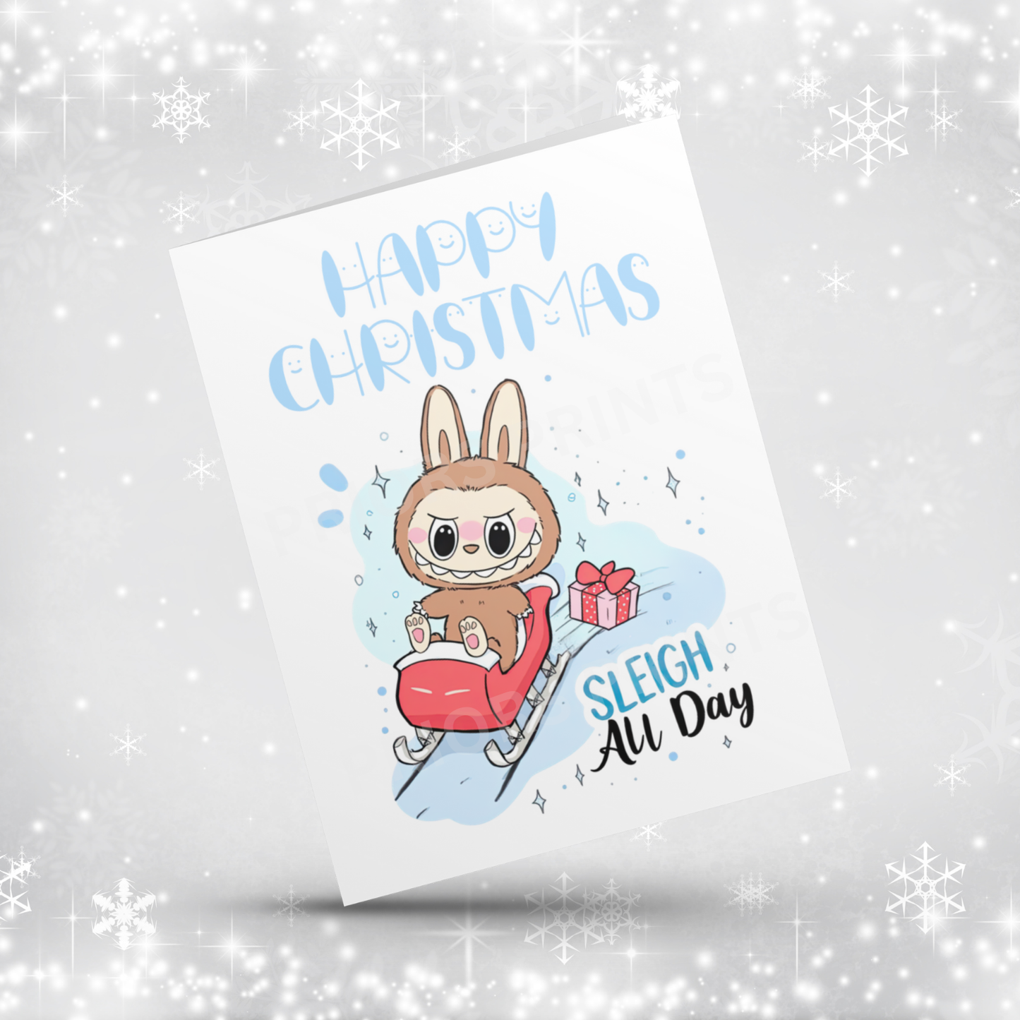 Labubu Christmas Card