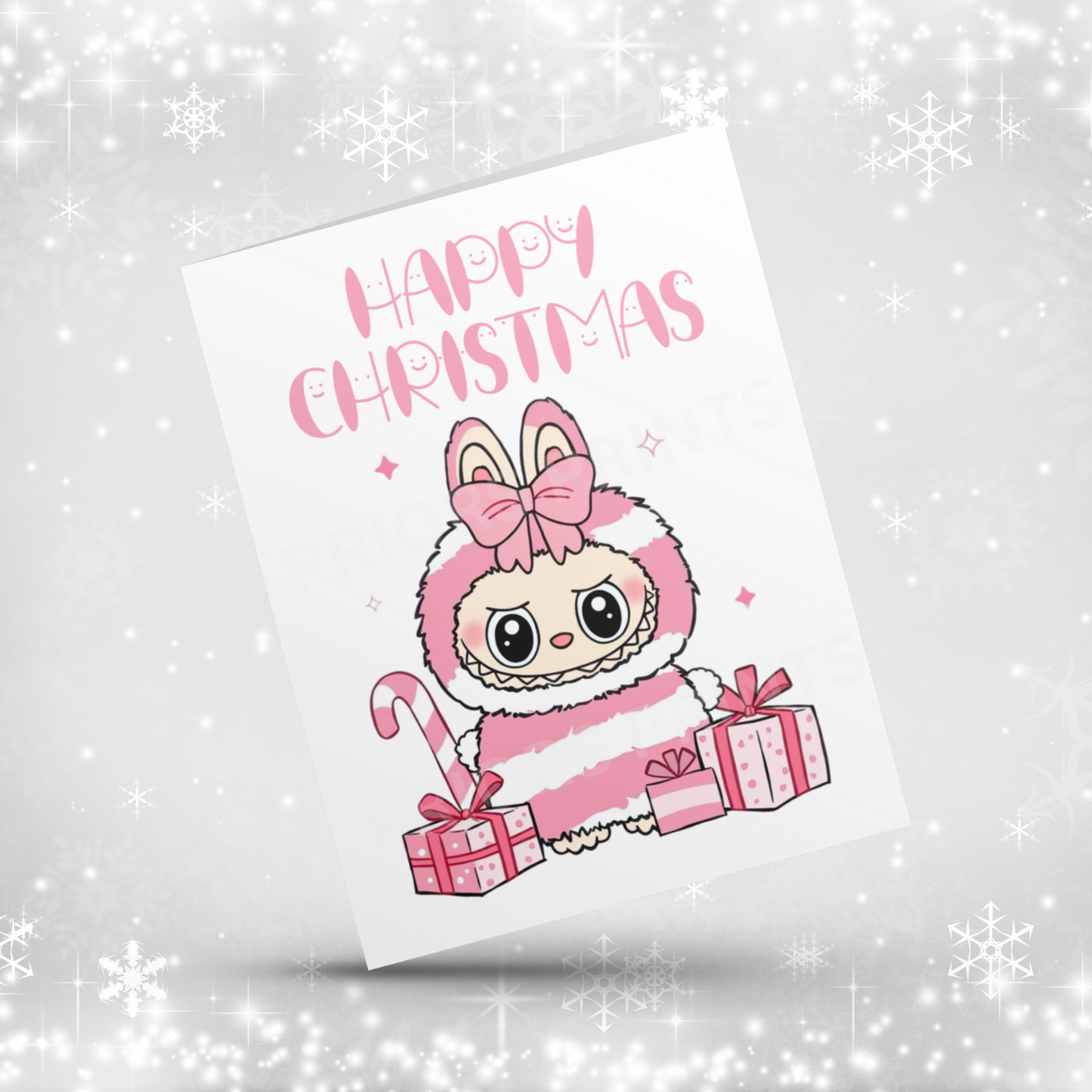 Labubu Christmas Card