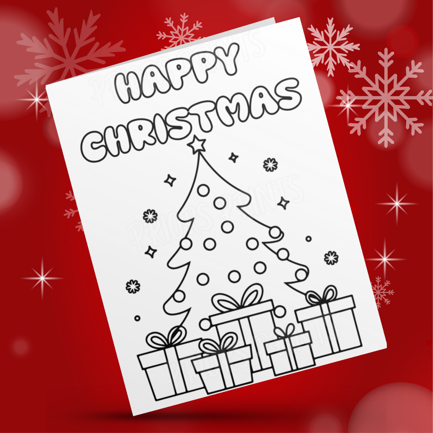 Colour Your Own Christmas Card