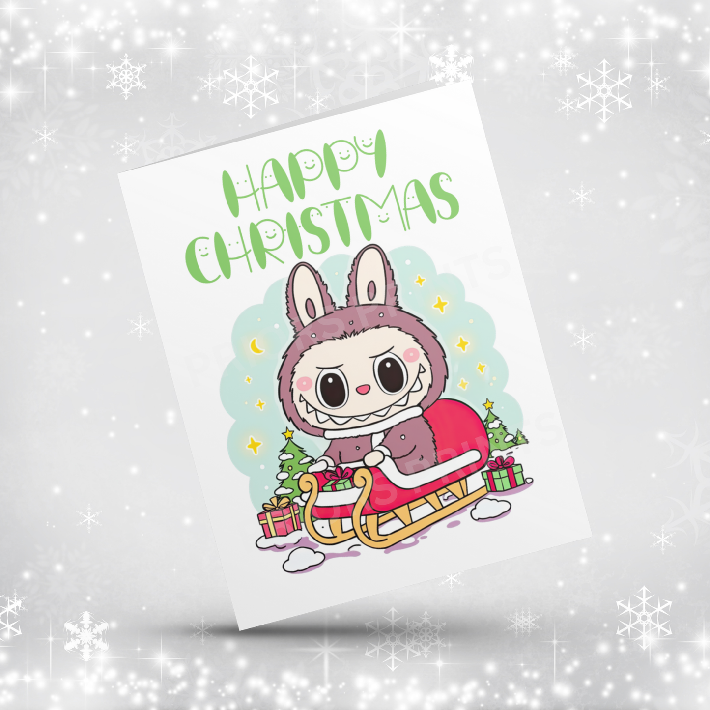 Labubu Christmas Card