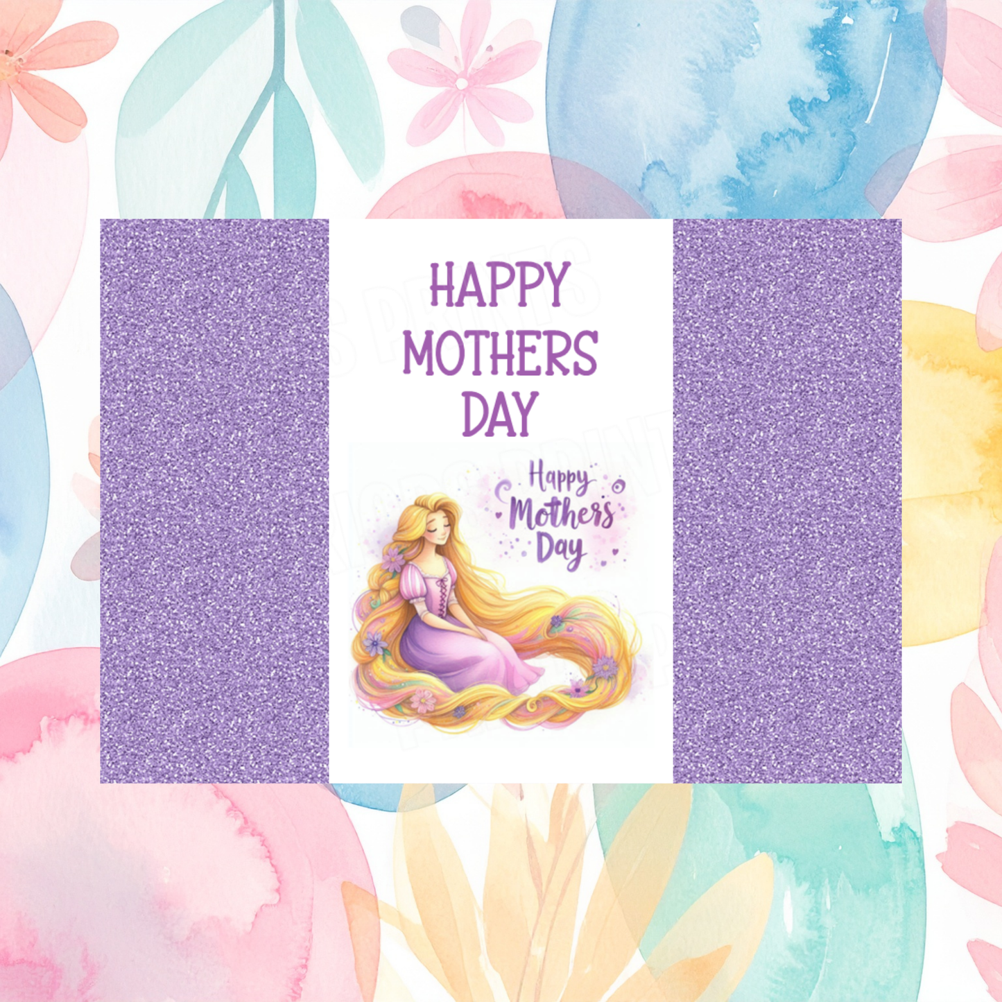 Mixed Disney Characters Happy Mothers Day Chocolate Bar Wrapper I Winnie The Pooh I Monsters Inc I Rapunzel