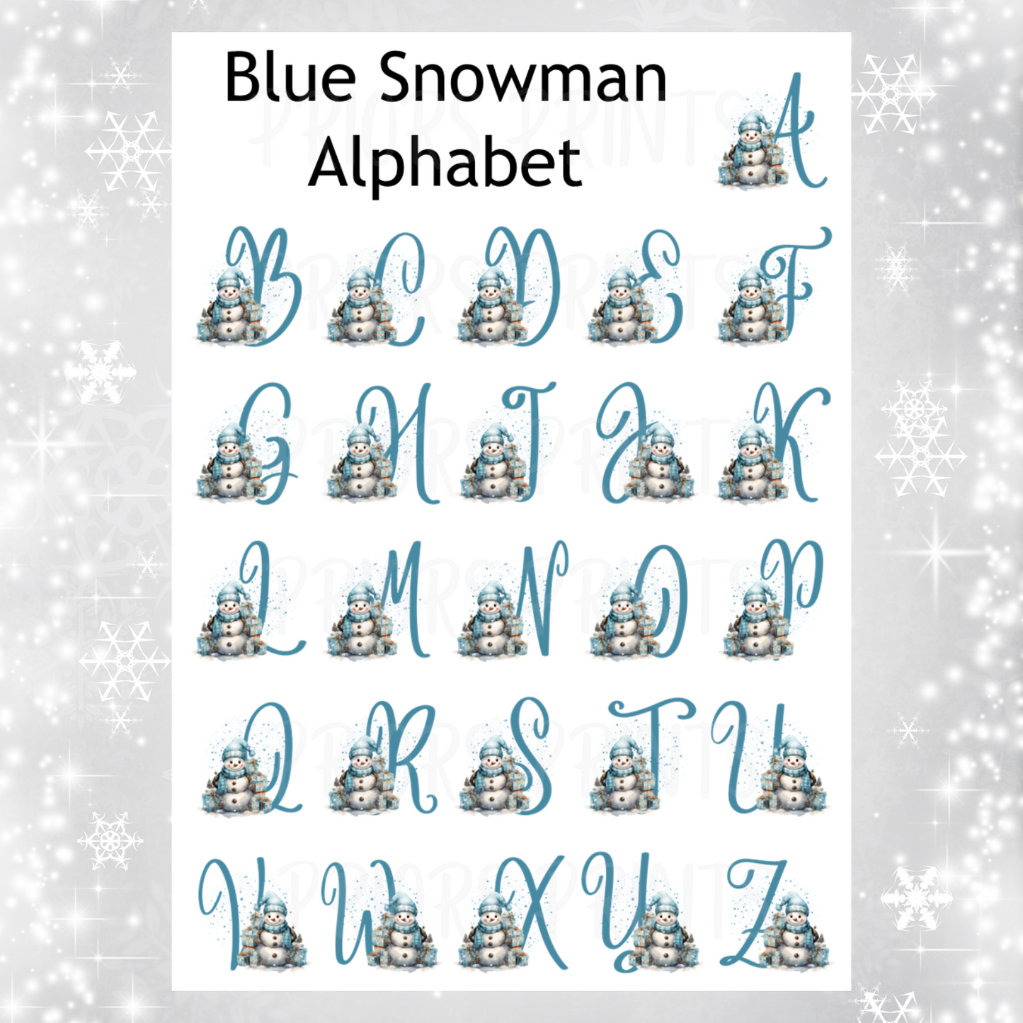 Personalised Snowman Christmas Chocolate Bar Wrapper