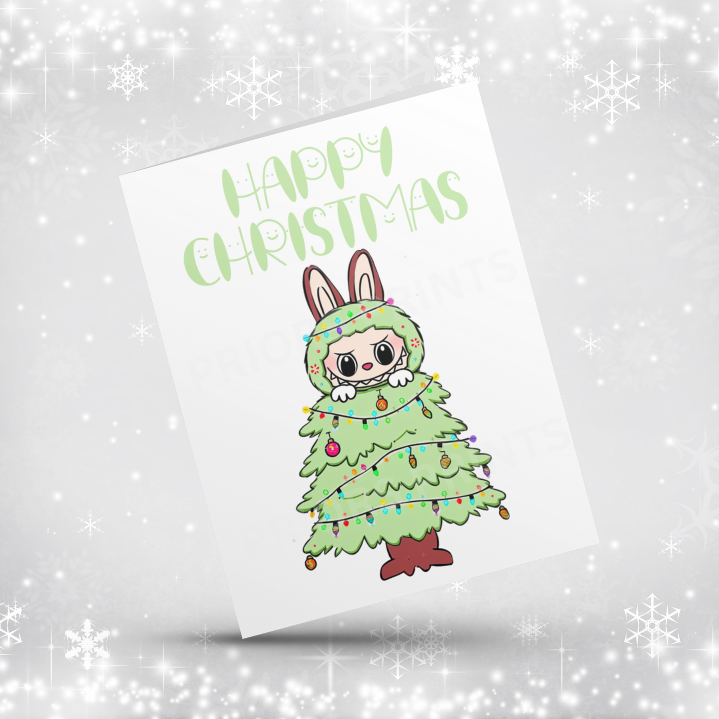 Labubu Christmas Card
