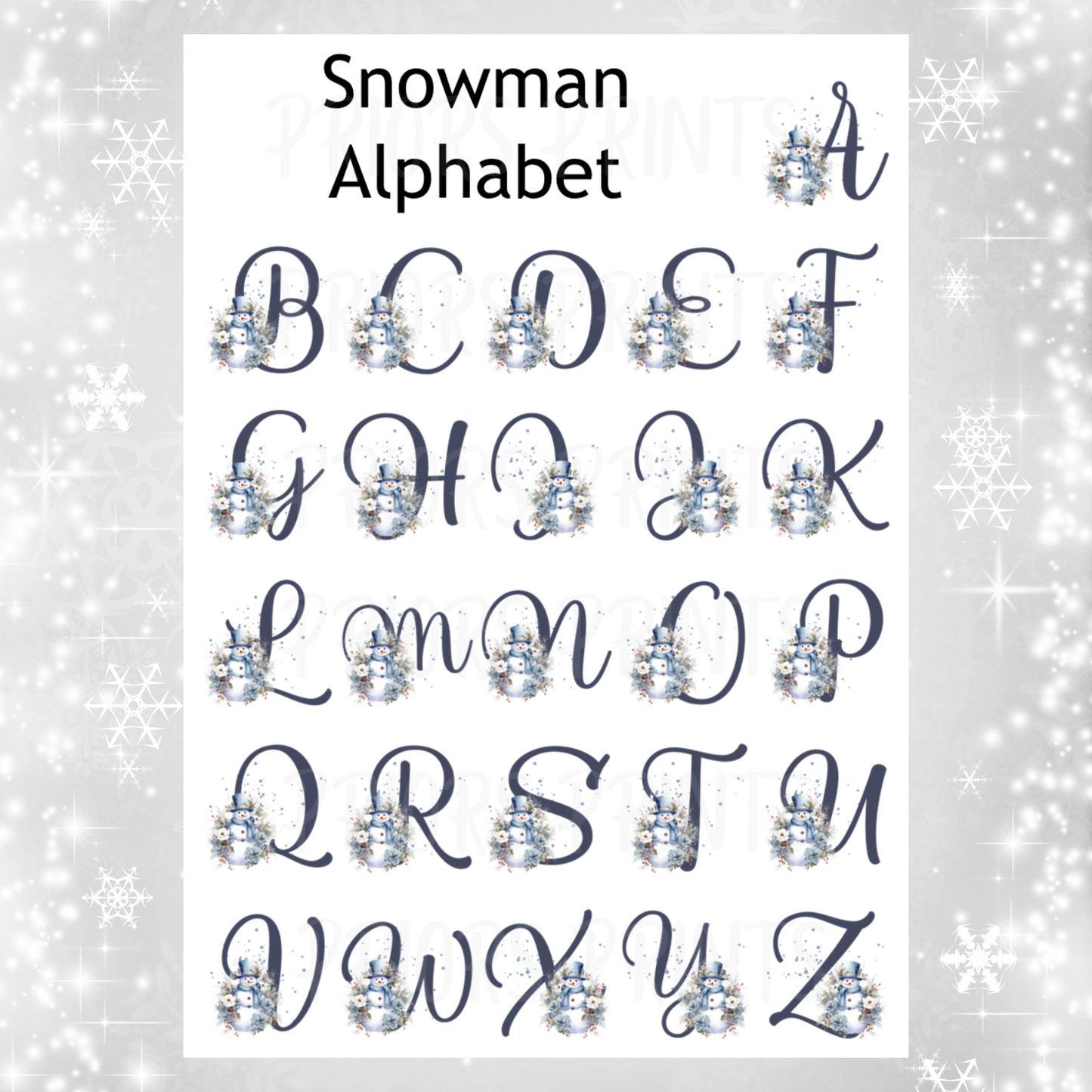 Personalised Snowman Christmas Chocolate Bar Wrapper