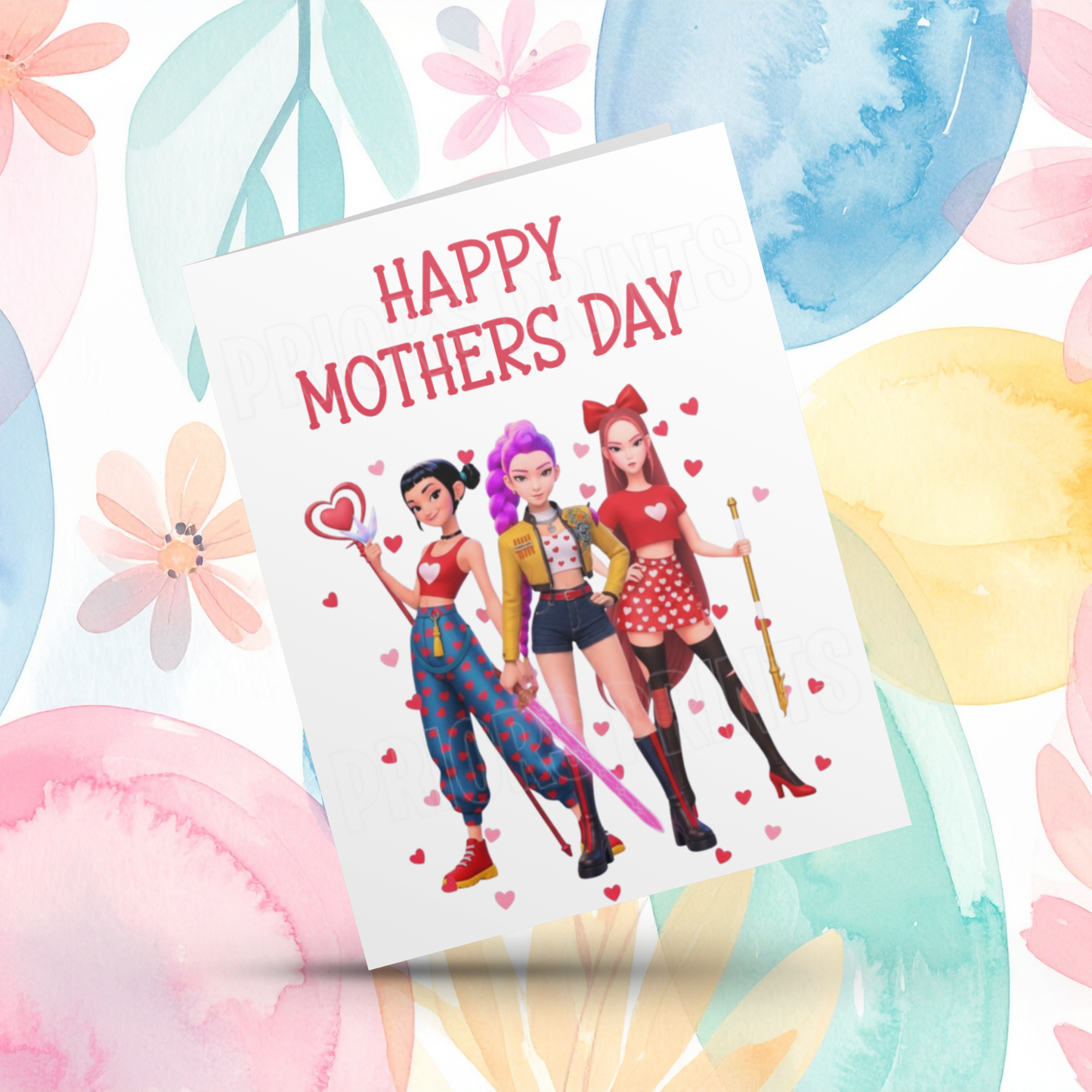 K Pop Demon Hunters Happy Mothers Day Card