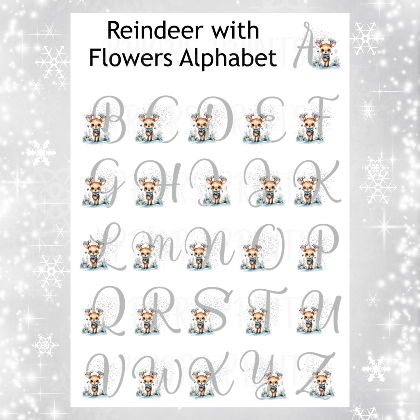 Personalised Reindeer Christmas Chocolate Bar Wrapper