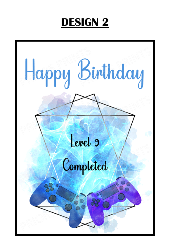 Gamer Birthday Cards