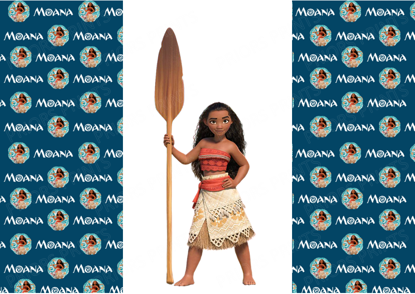 Moana Chocolate Bar Wrapper- Plain (No Text)