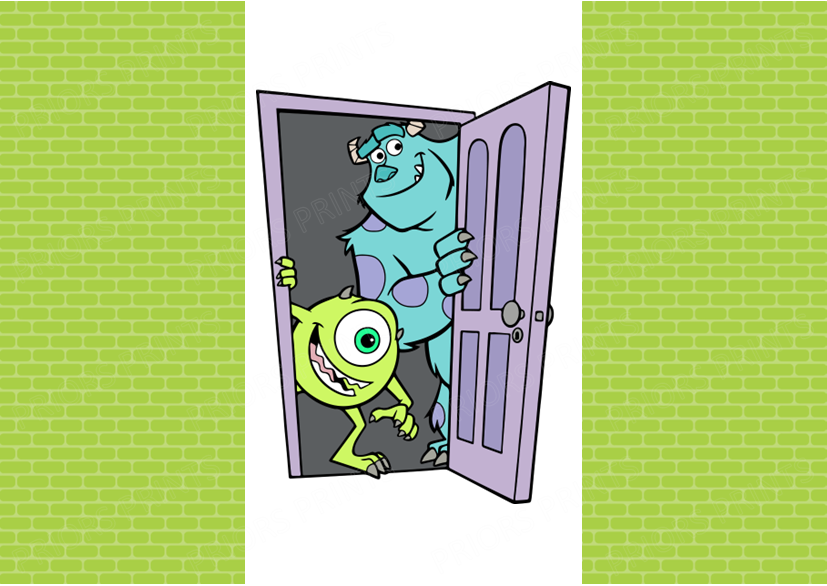 Monsters Inc Chocolate Bar Wrapper- Plain (No Text)