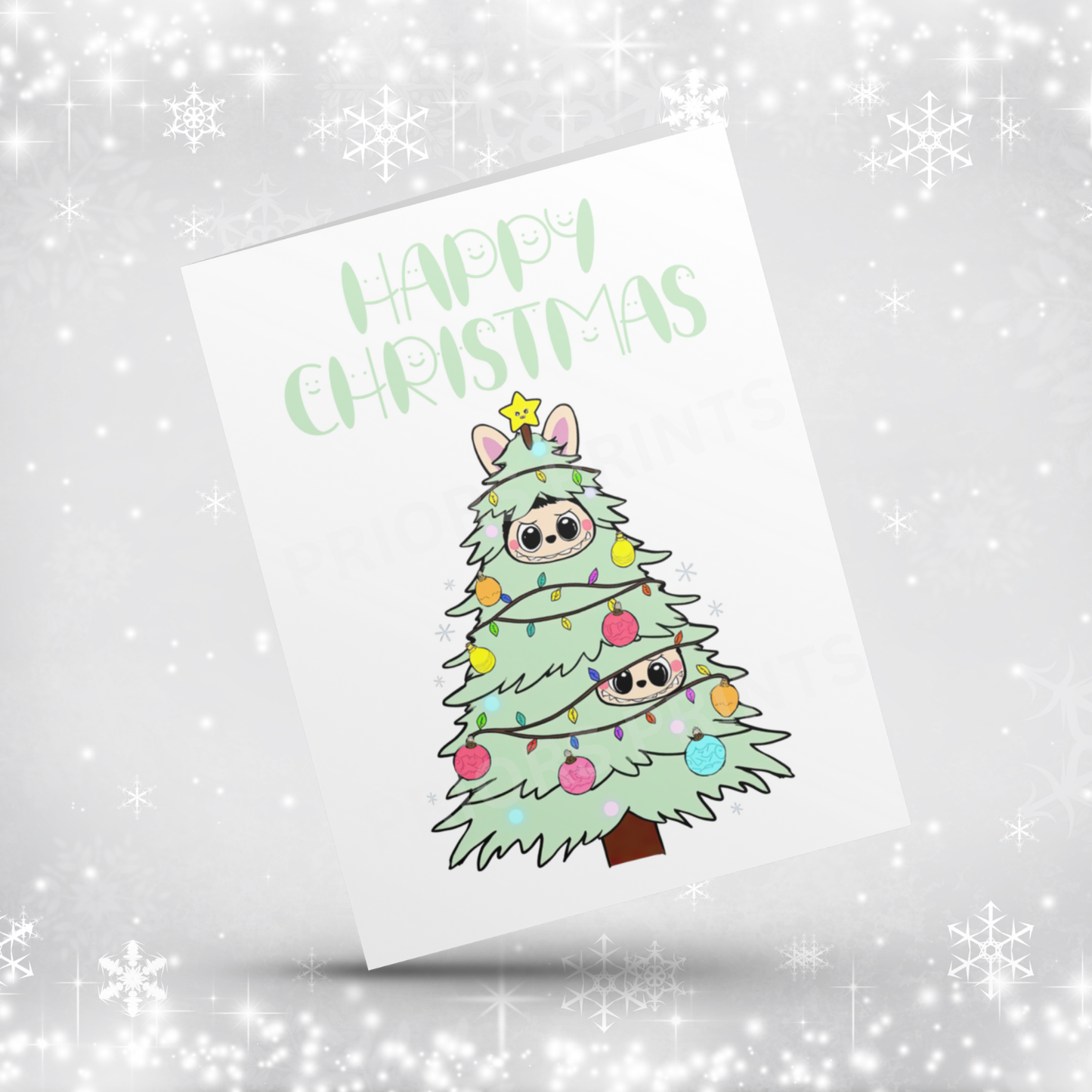 Labubu Christmas Card