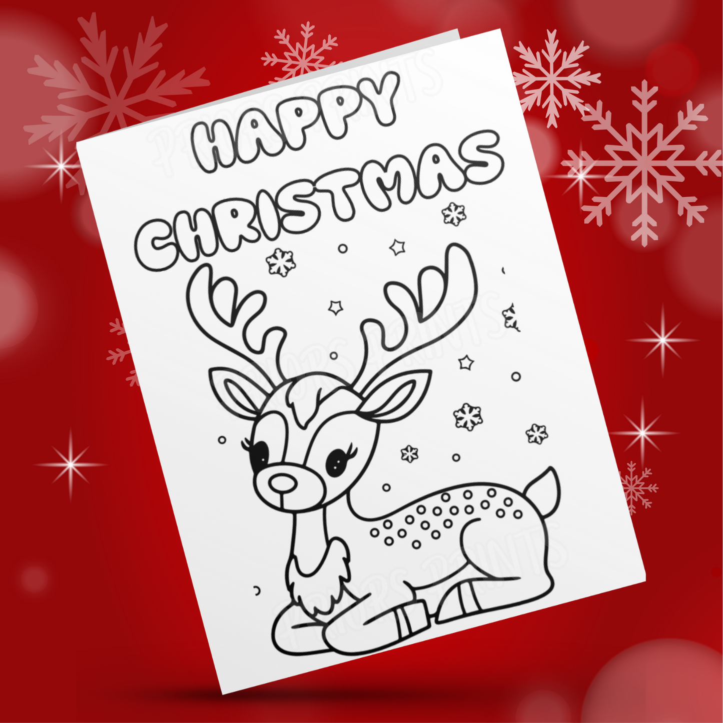 Colour Your Own Christmas Card