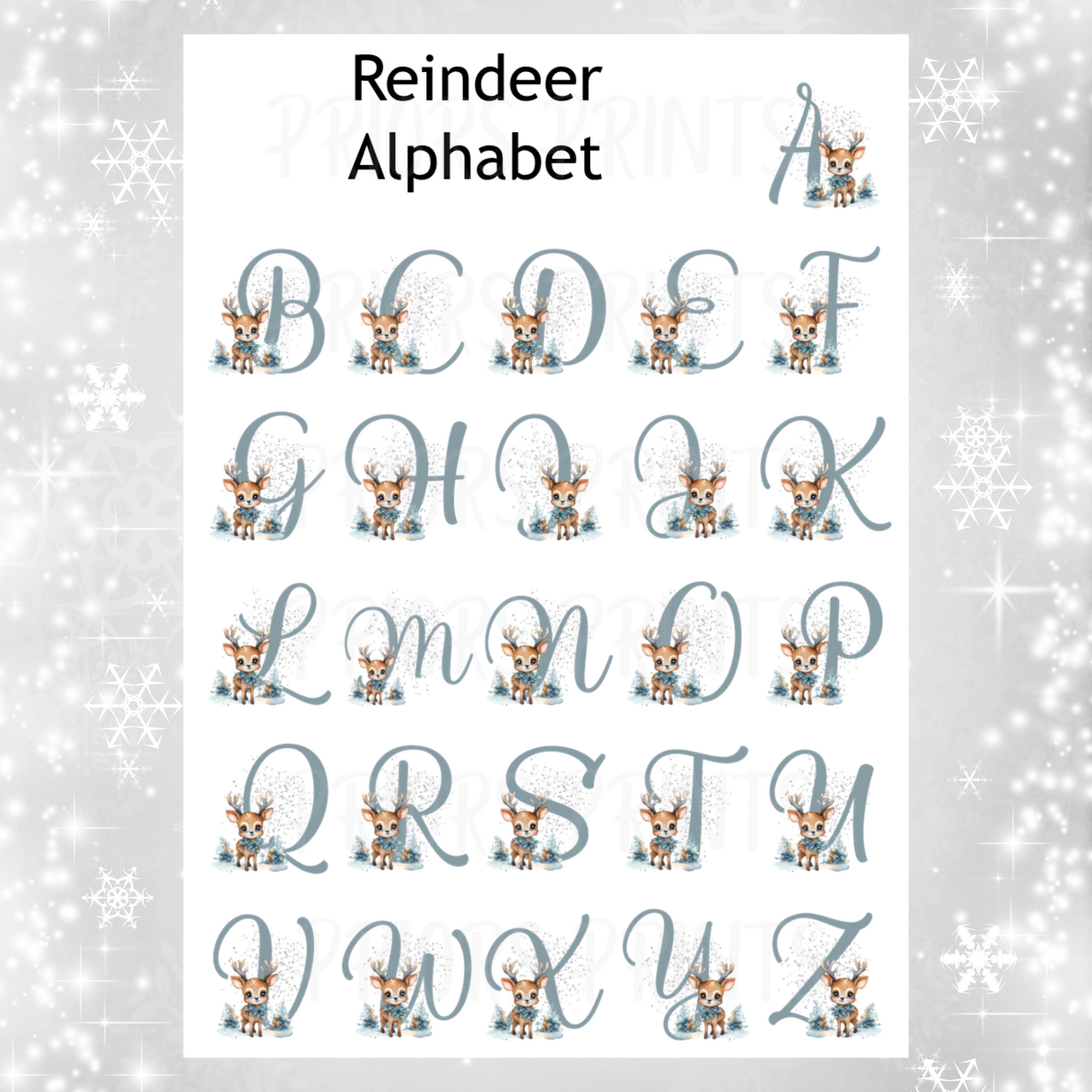 Personalised Reindeer Christmas Chocolate Bar Wrapper