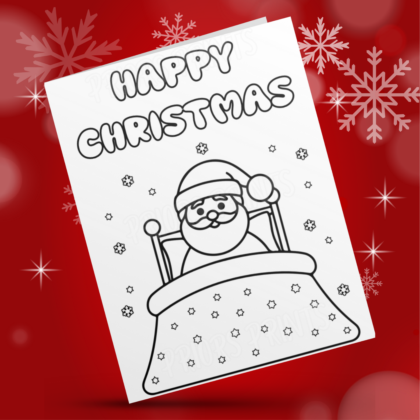Colour Your Own Christmas Card