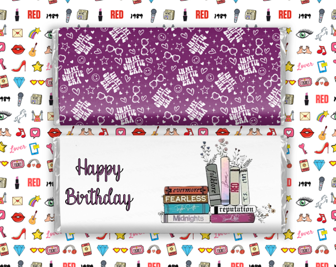Taylor Swift 4 Chocolate Bar Wrapper