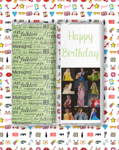 Taylor Swift 2 Chocolate Bar Wrapper