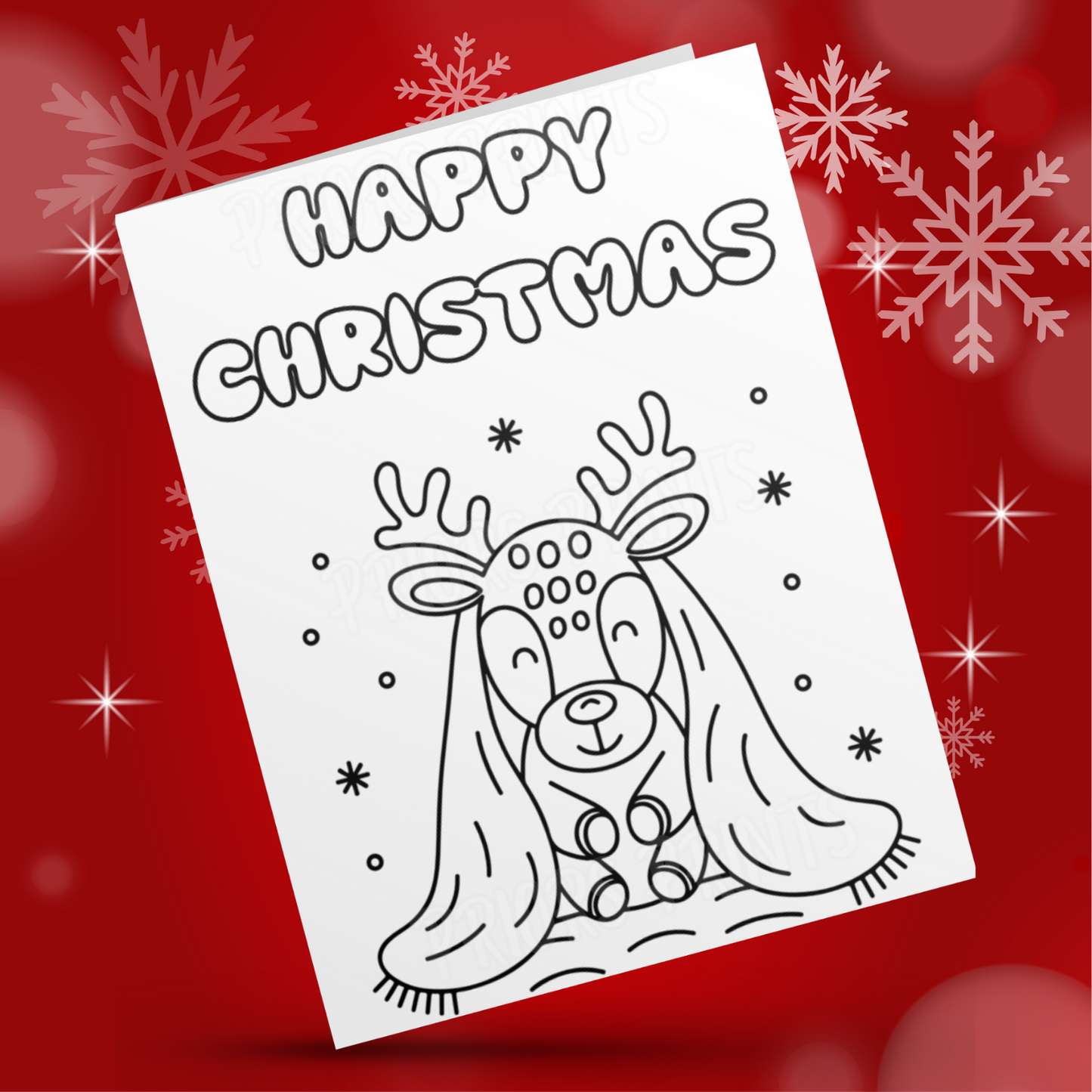 Colour Your Own Christmas Card