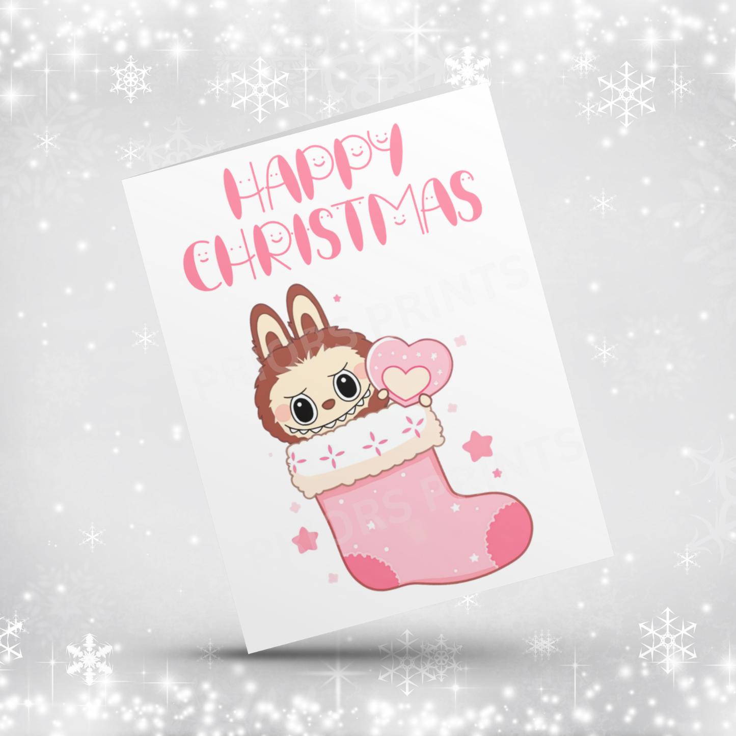 Labubu Christmas Card